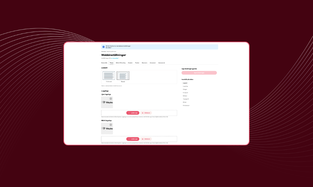 Wayke Website: Visa eller dölj kampanjtaggar på fordonsbilder