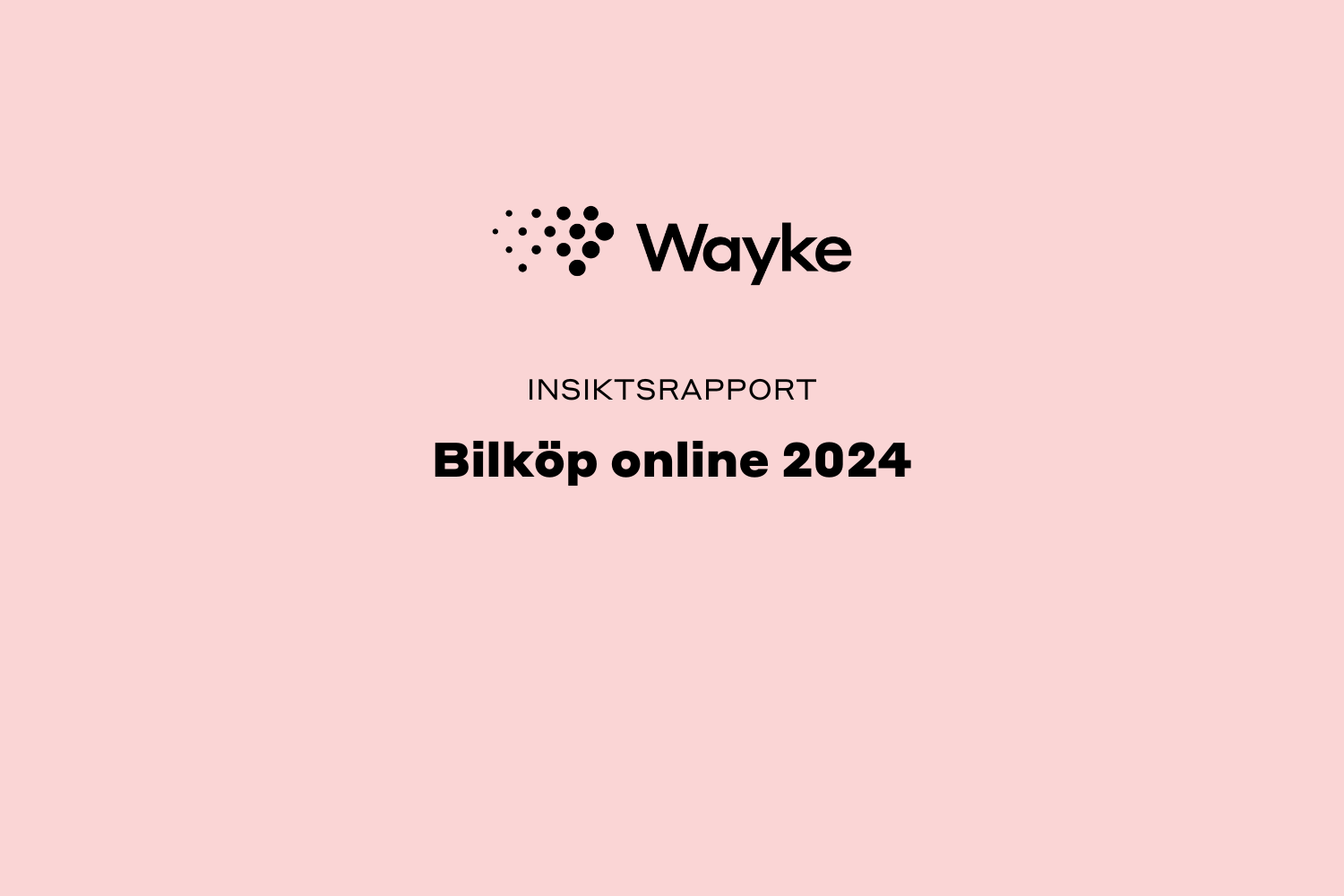 Insiktsrapport - Bilköp online 2024