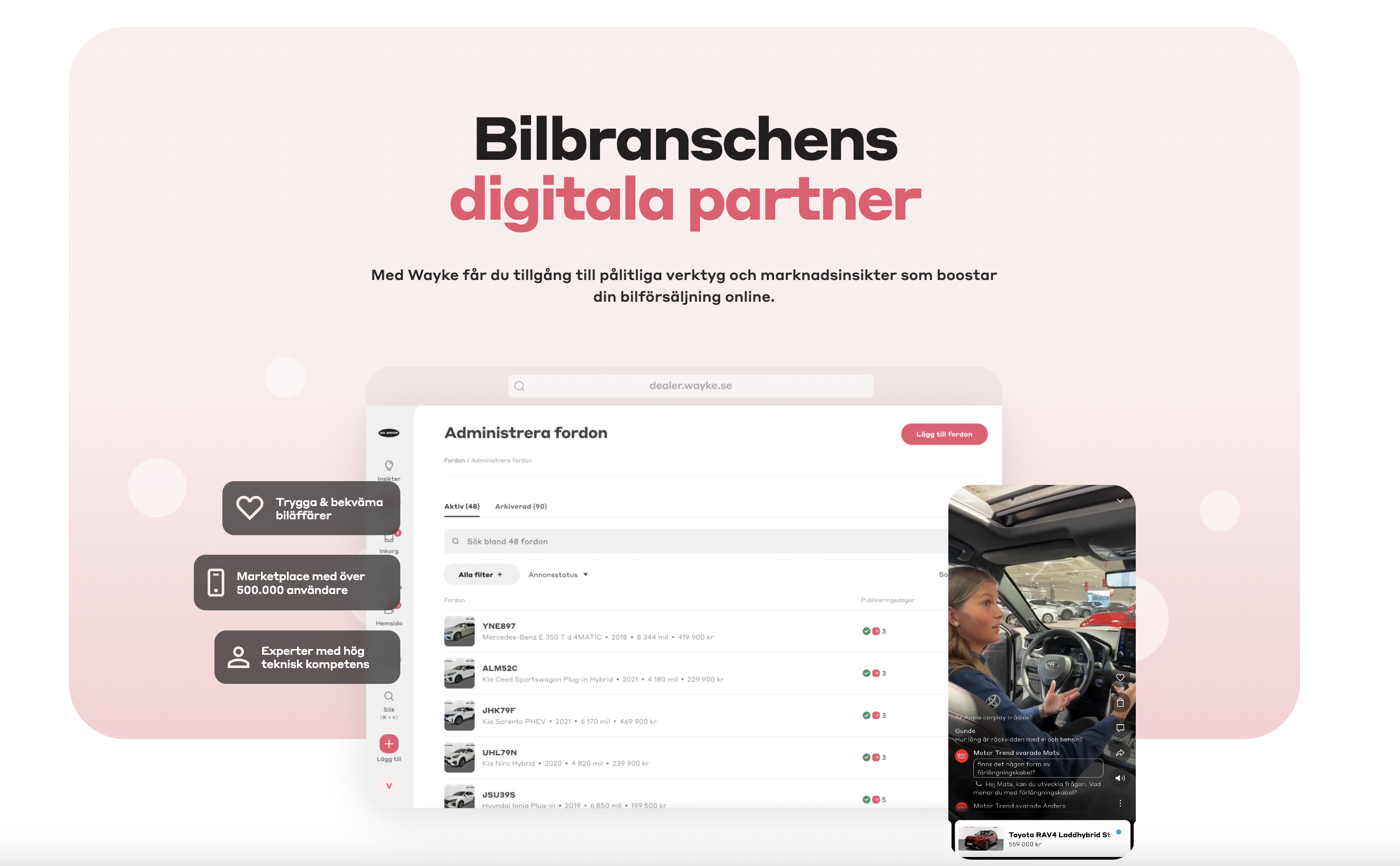 Wayke Wayke - Bilbranschens digitala partner